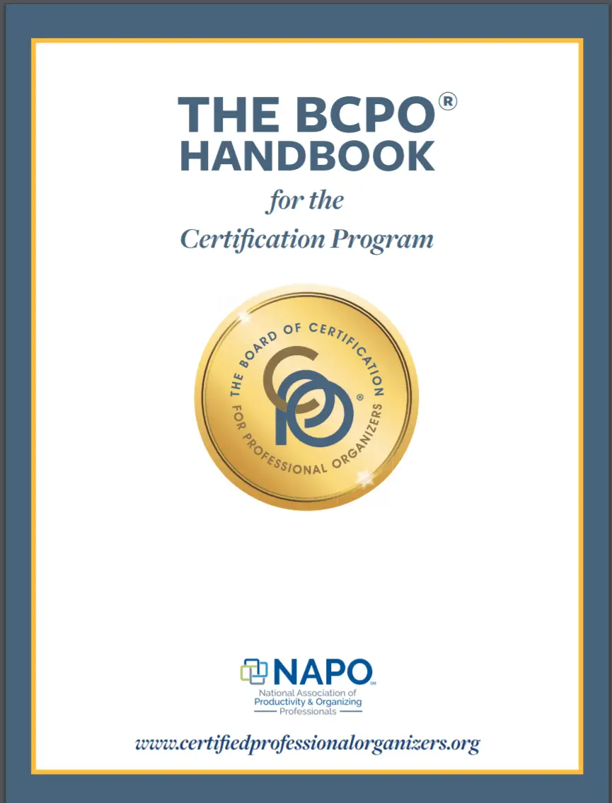 How to a Certified Professional Organizer