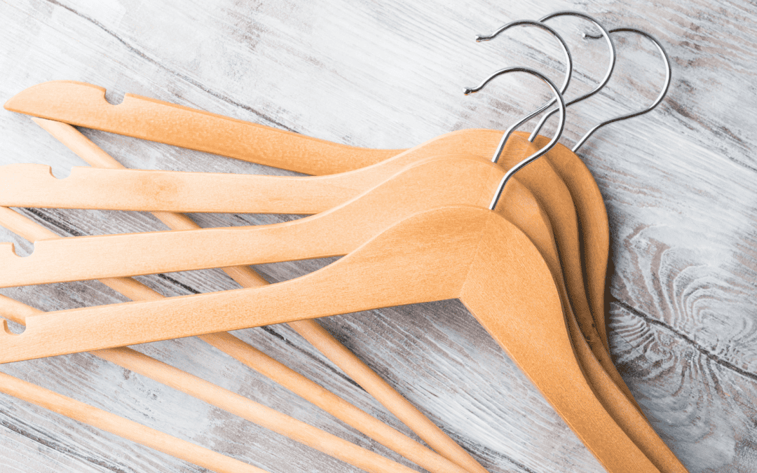 wooden hangers - best hangers for closet organization