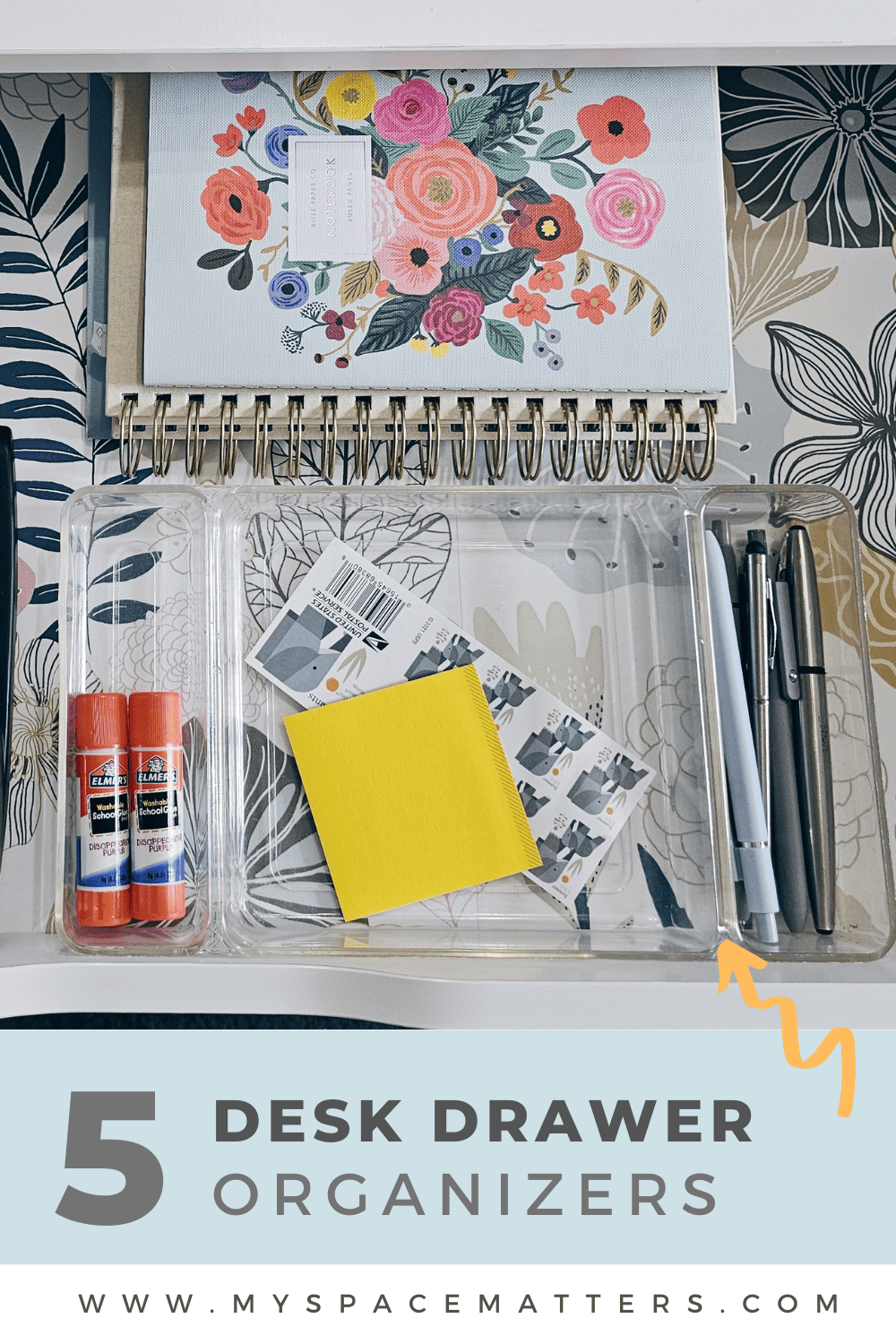 organize desk drawers<br>
